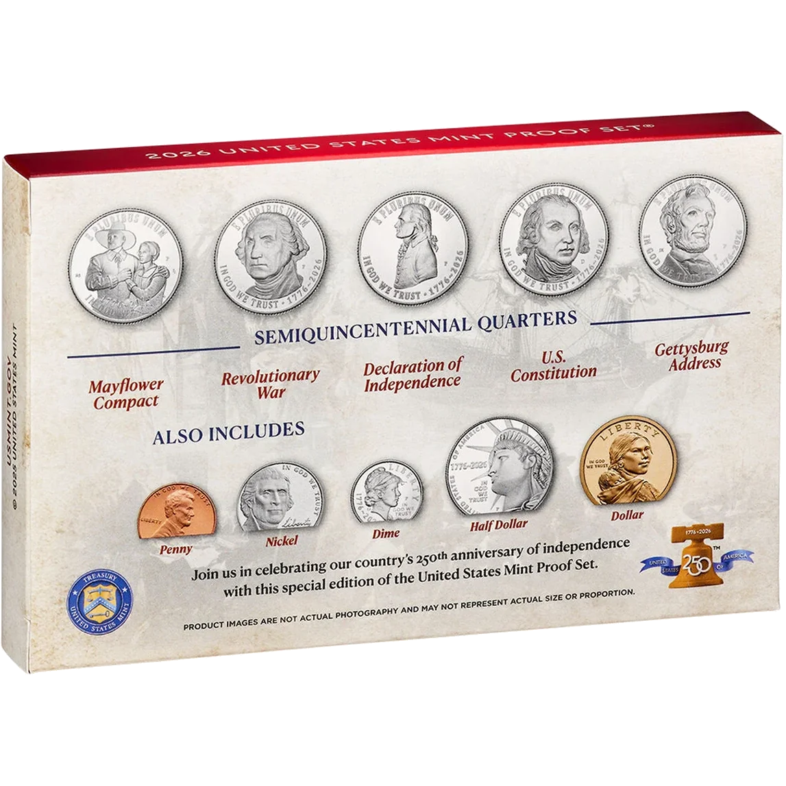 2026 US Clad Proof Set - Semiquincentennial Proof Set - IN HAND