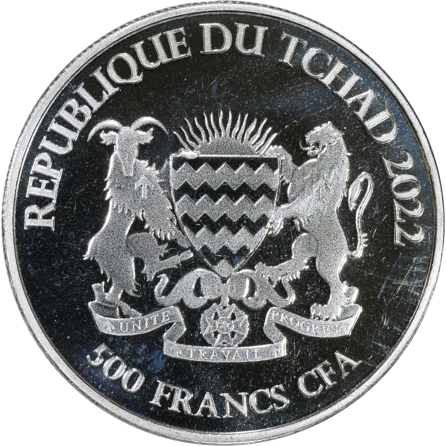 2022 Republic of Chad Celtic Animals: Rooster 1 Oz Silver