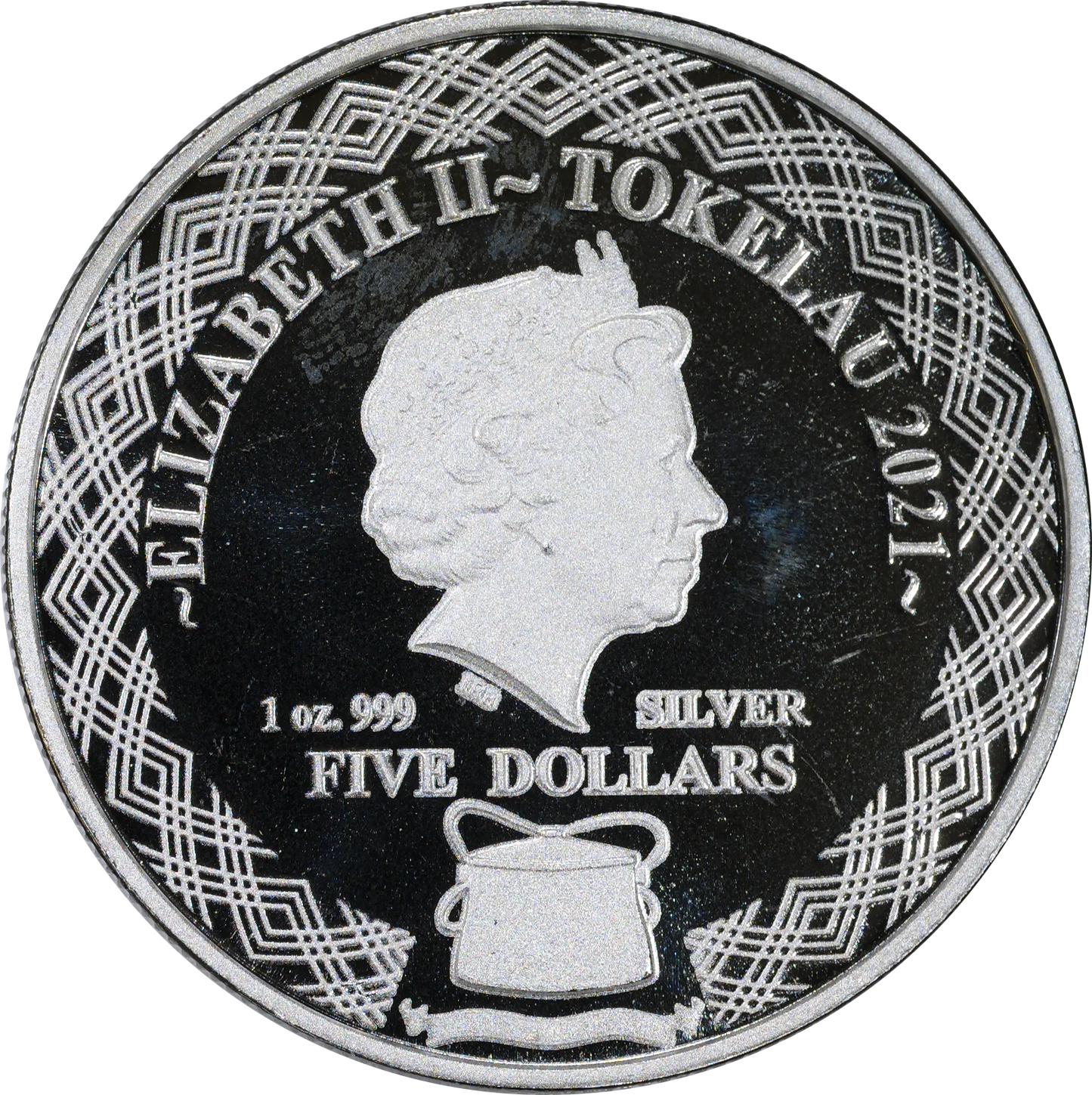 2021 Tokelau $5 Zodiac Taurus 1 Oz Silver Coin