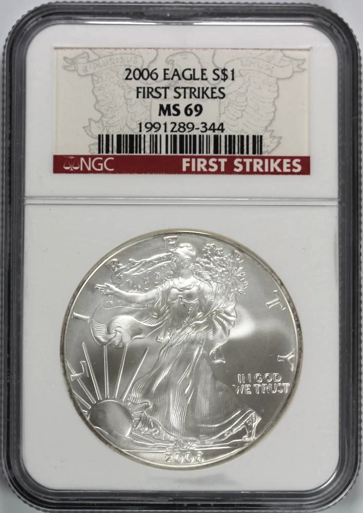 Random US Silver Eagle PCGS/NGC MS69 Coin