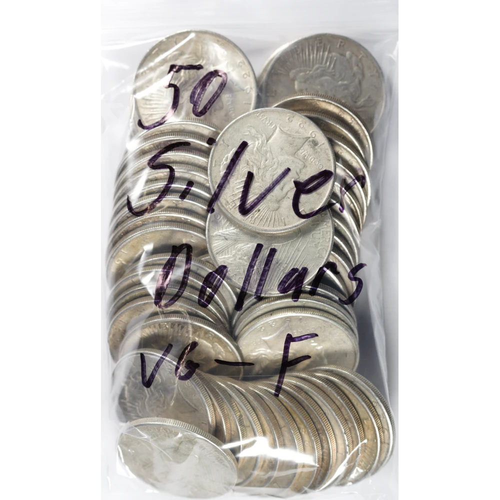 1922-1935 Silver Peace Dollar VG to F