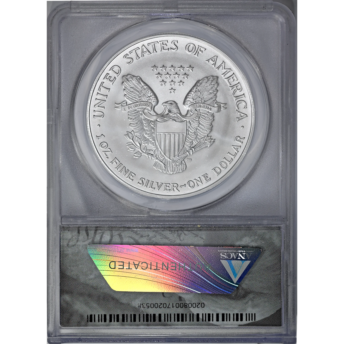 2002 ANACS MS 69 Silver Eagle