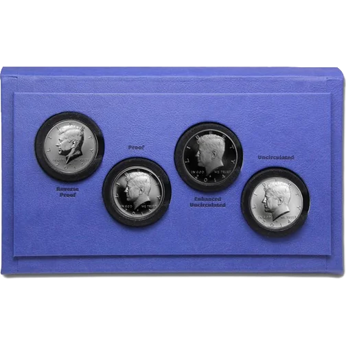 2014 4-Coin 50th Anniv. Kennedy Half Dollar Proof Set w/ Box & CoA