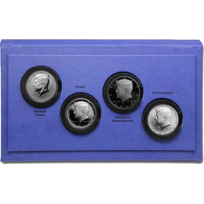 2014 4-Coin 50th Anniv. Kennedy Half Dollar Proof Set w/ Box & CoA
