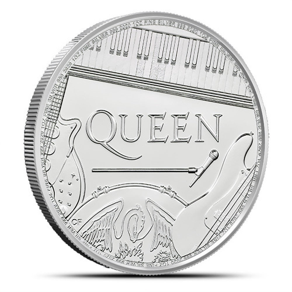2020 British Music Legends Queen 1 oz Silver Coin - BU