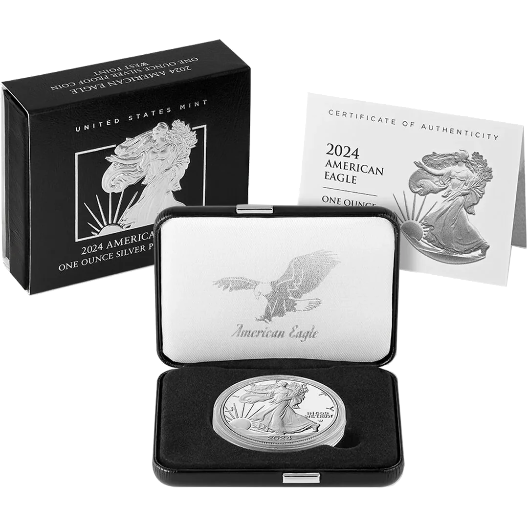 2024 W US Proof Silver Eagle w/ OGP & CoA