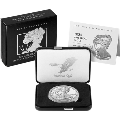 2024 W US Proof Silver Eagle w/ OGP & CoA