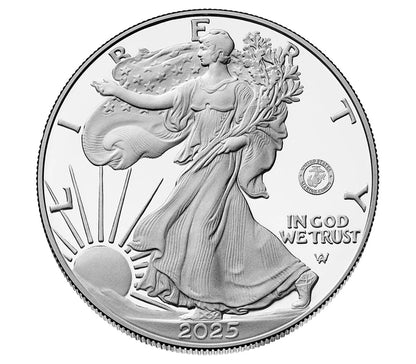2025 US Silver Eagle 250th Anniversary Marine Privy