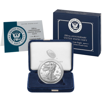2025 US Silver Eagle 250th Anniversary Navy Privy