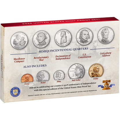 2026 US Clad Proof Set - Semiquincentennial Proof Set - IN HAND