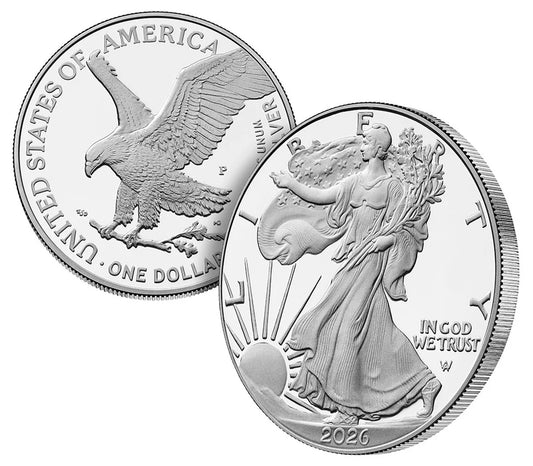2026 P 1 oz Proof American Silver Eagle (Congratulations Set)