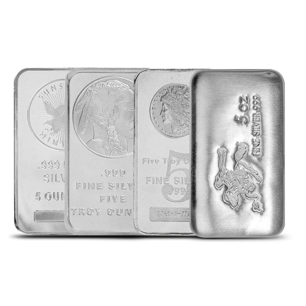 5 oz Silver Bars - Our Choice of Design