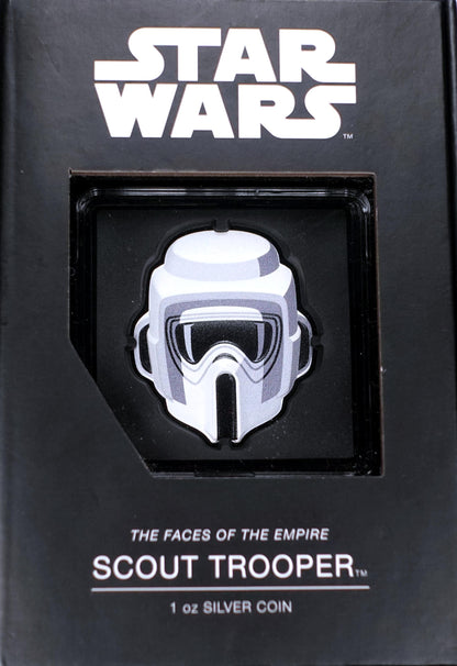 1 oz Silver Faces of the Empire Scout Trooper Coin (2021)