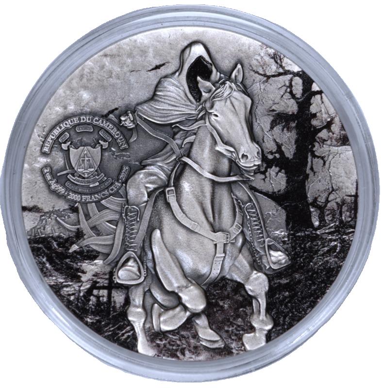 2025 Cameroon 2 oz Silver Headless Horsemen (with Box & COA)