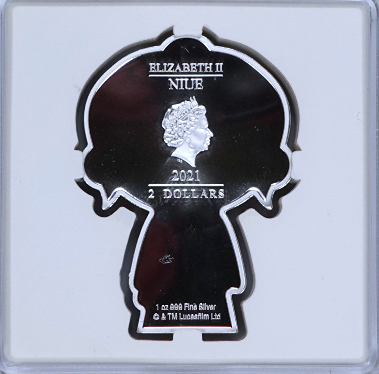 2021 Niue 1 oz 999 Silver Disney’s Star Wars Rey Chibi coin