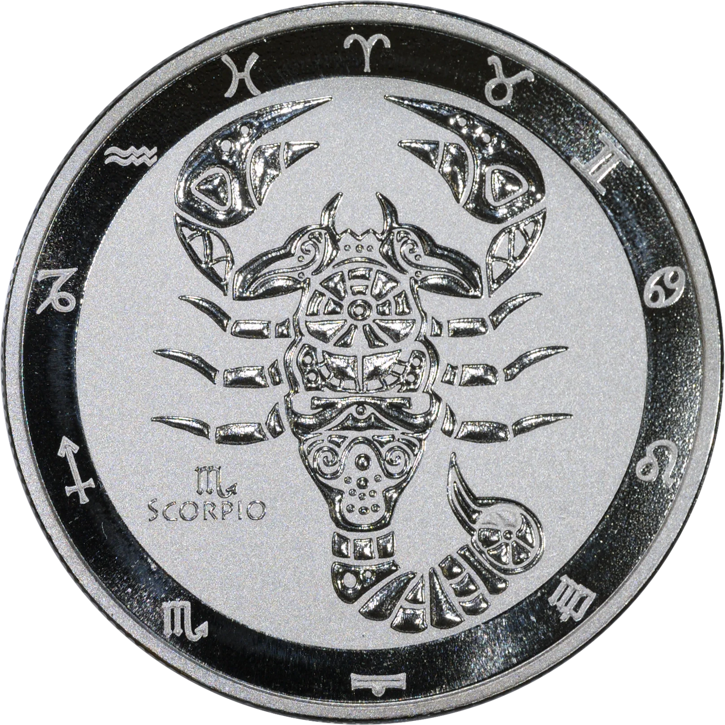 2021 Tokelau $5 Zodiac Scorpio 1 Oz Silver Coin