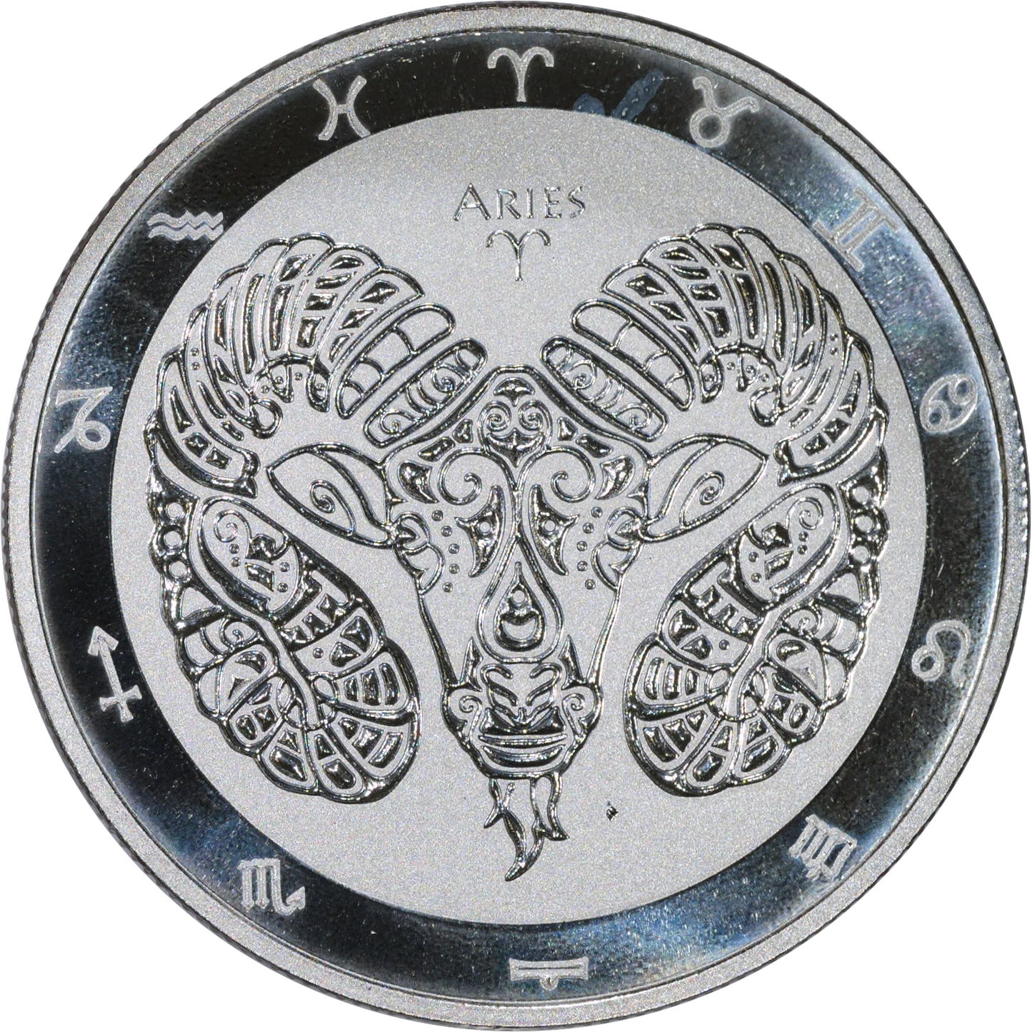 2021 Tokelau $5 Zodiac Aries 1 Oz Silver Coin