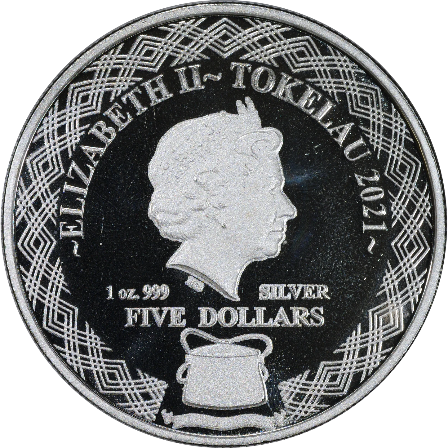 2021 Tokelau $5 Zodiac Gemini 1 Oz Silver Coin