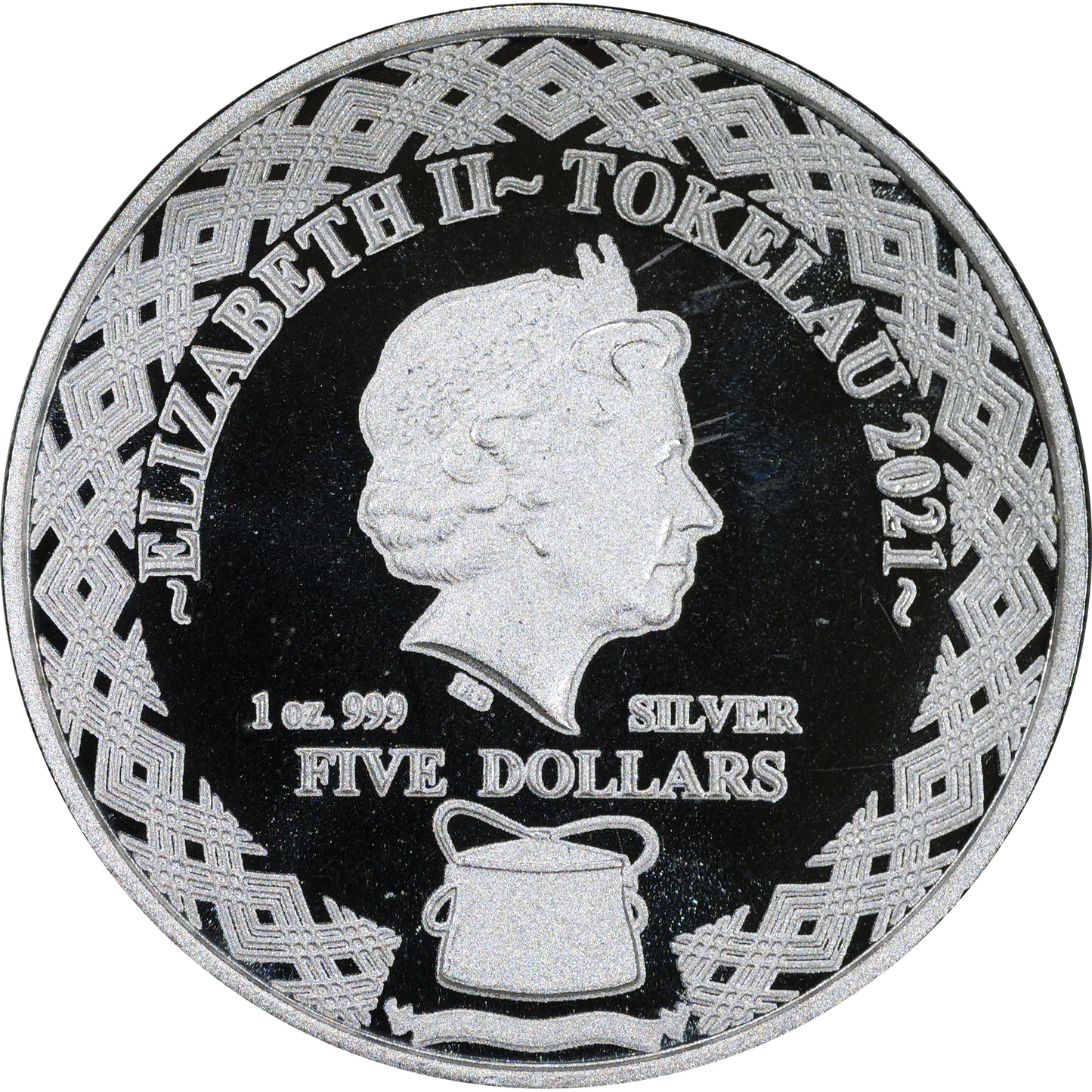 2021 Tokelau $5 Zodiac Libra 1 Oz Silver Coin