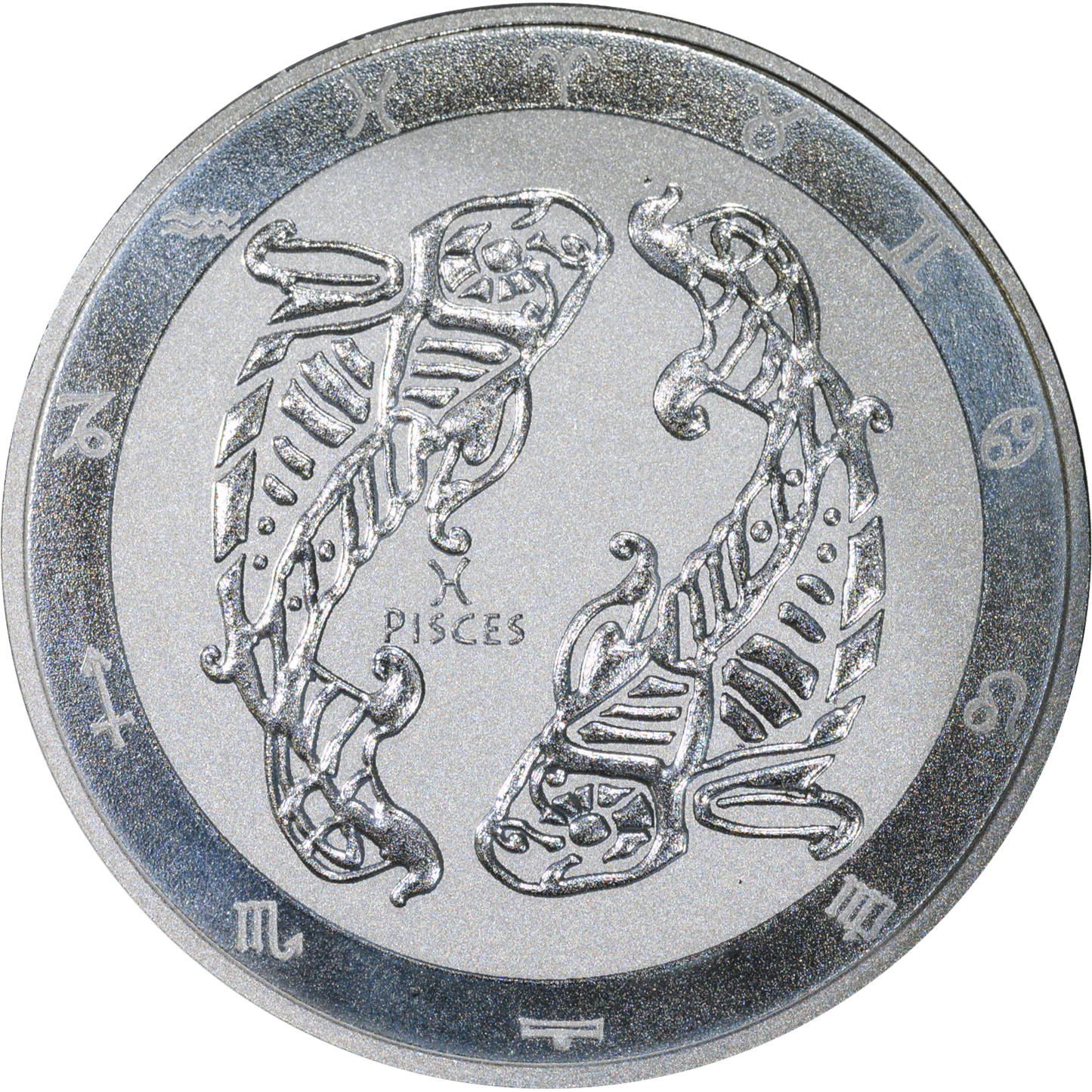2021 Tokelau $5 Zodiac Pisces 1 Oz Silver Coin