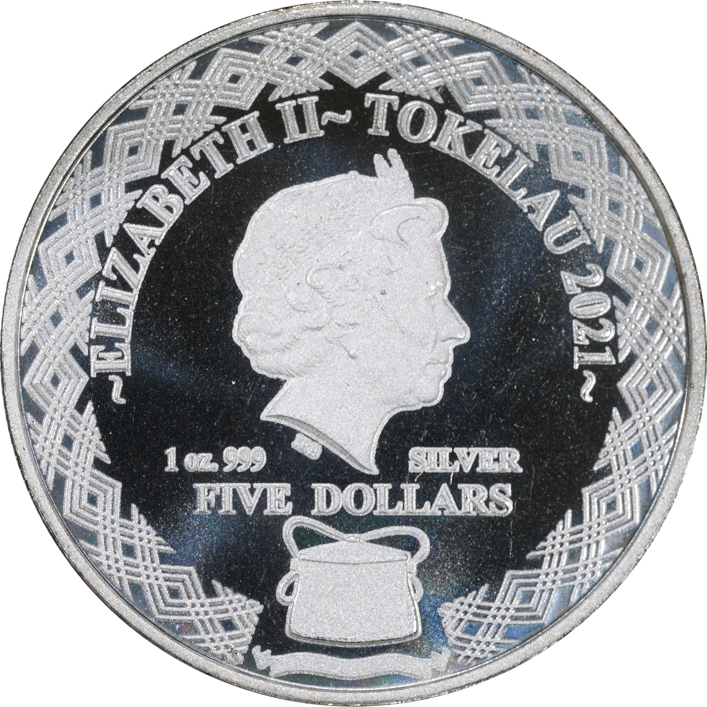 2021 Tokelau $5 Zodiac Pisces 1 Oz Silver Coin