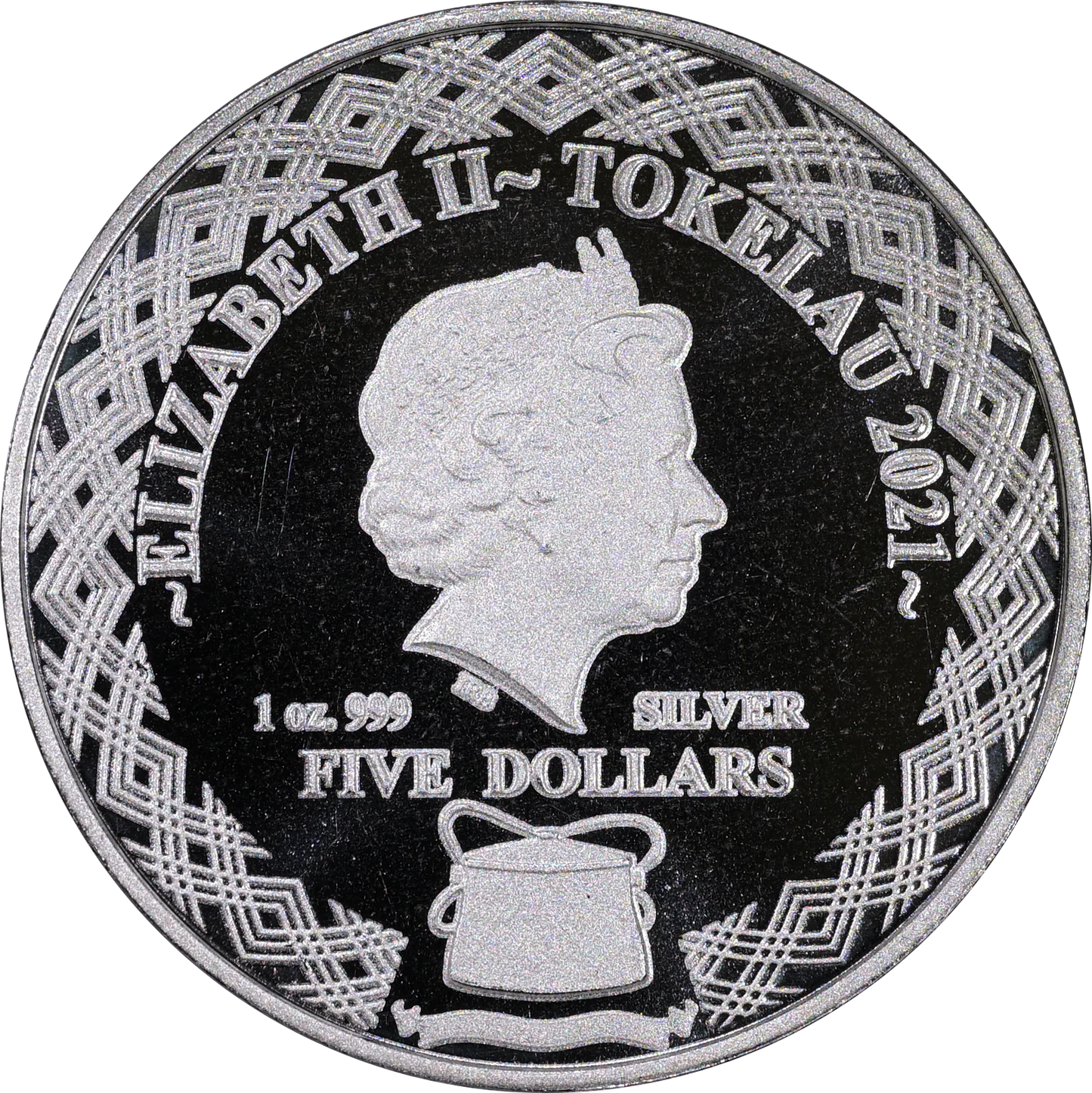 2021 Tokelau $5 Zodiac Sagittarius 1 Oz Silver Coin