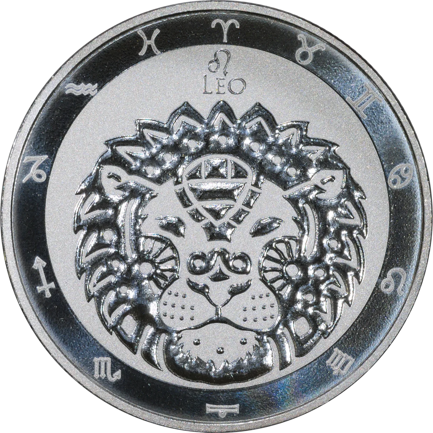 2021 Tokelau $5 Zodiac Leo 1 Oz Silver Coin
