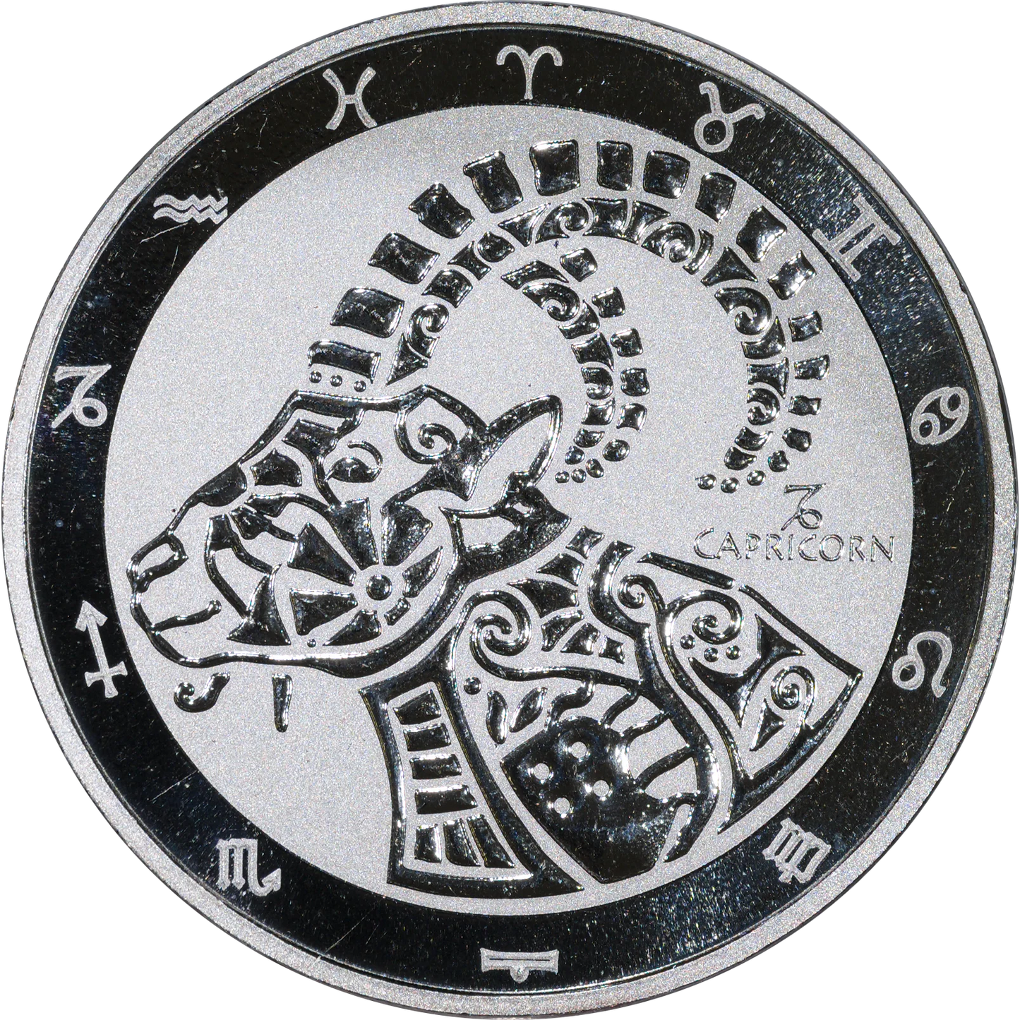 2021 Tokelau $5 Zodiac Capricorn 1 Oz Silver Coin