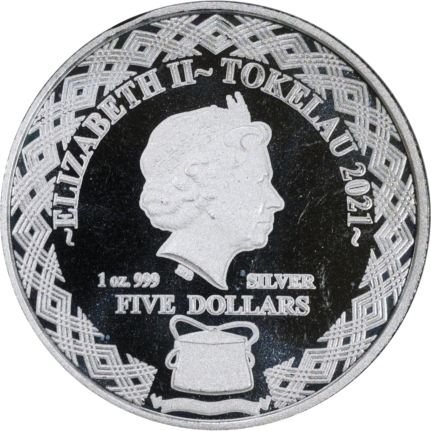 2021 Tokelau $5 Zodiac Capricorn 1 Oz Silver Coin