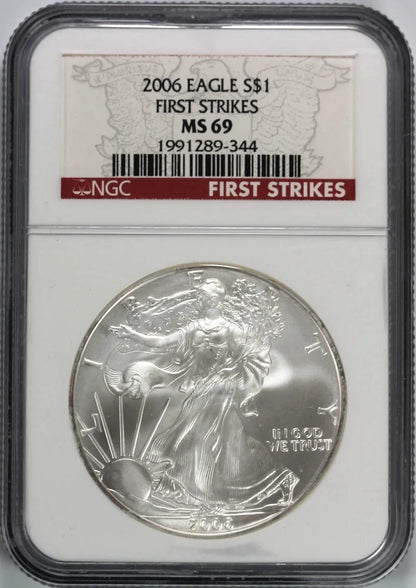 Random US Silver Eagle PCGS/NGC MS69 Coin