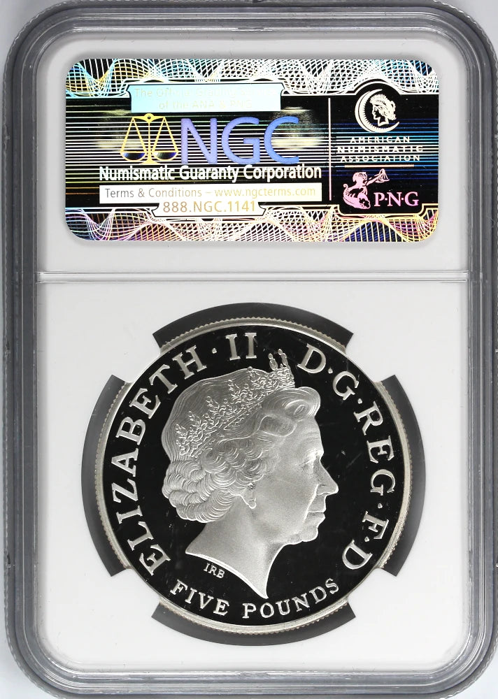 2013 Great Britain £5 St. George & The Dragon Silver Coin PF 70 - 1st 2500