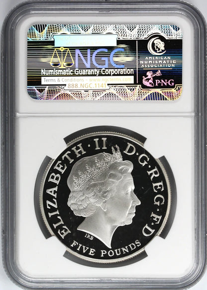 2013 Great Britain £5 St. George & The Dragon Silver Coin PF 70 - 1st 2500