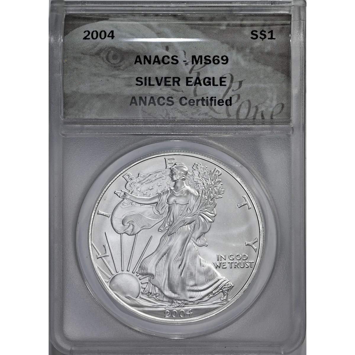 2004 ANACS MS 69 Silver Eagle