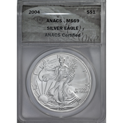 2004 ANACS MS 69 Silver Eagle