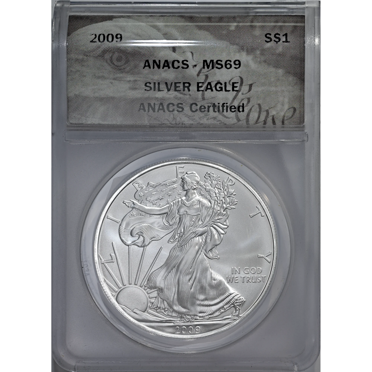 2009 ANACS MS 69 Silver Eagle