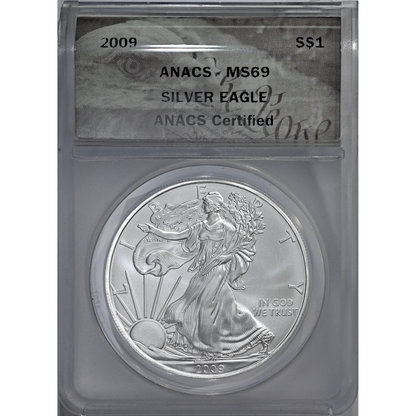 2009 ANACS MS 69 Silver Eagle