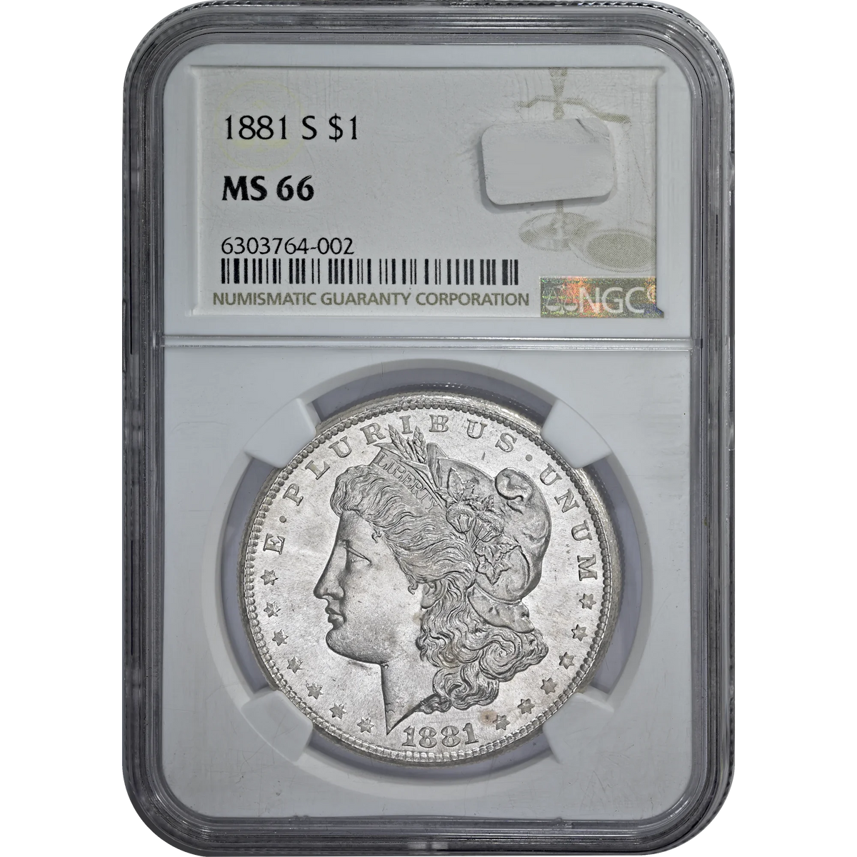 1881 S NGC MS 66 Morgan Dollar