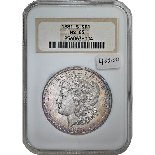 1881 S NGC MS 65 Morgan Dollar