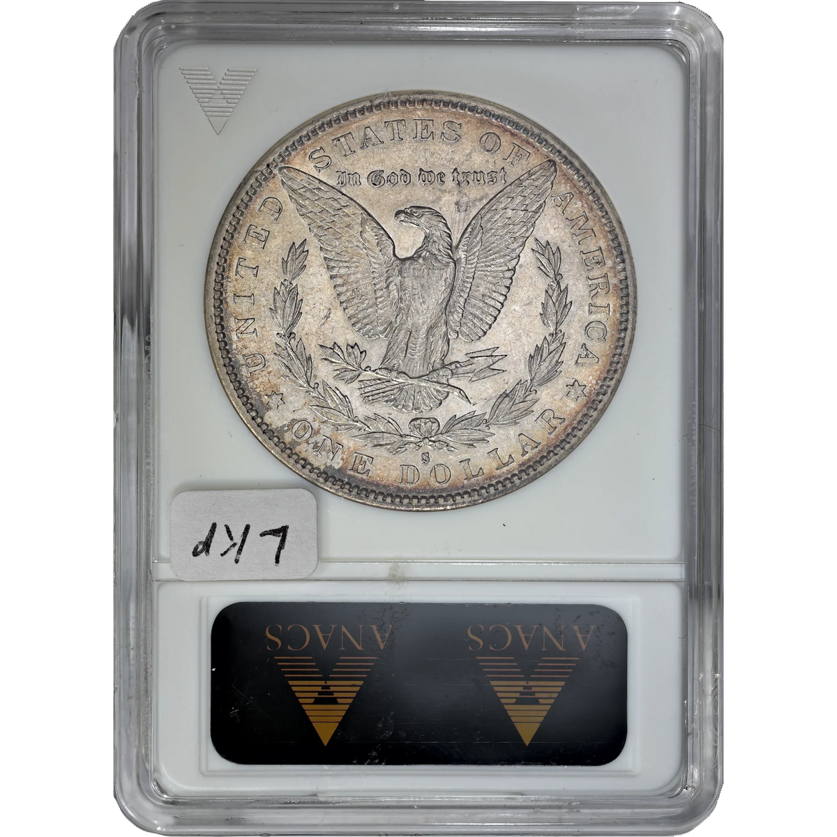 1884 S AU 55 ANACS Morgan Dollar