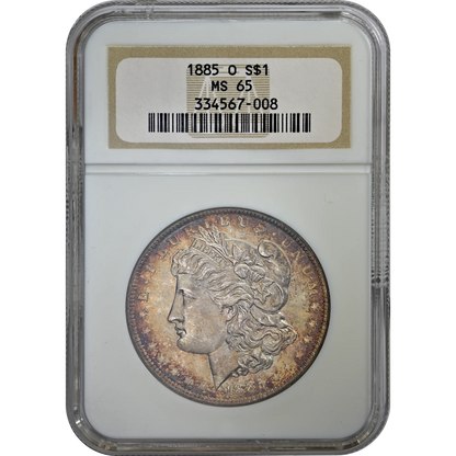 1885 O MS 65 NGC Morgan Dollar