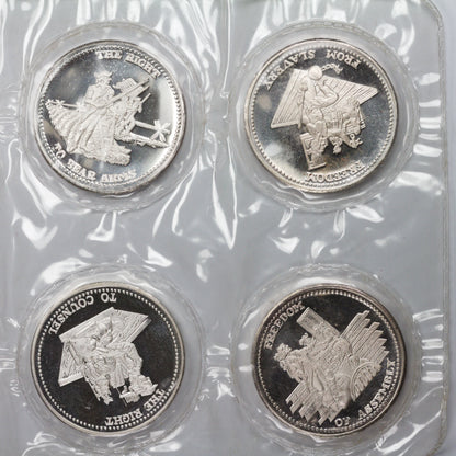 Johnson Matthey Freedoms 10 Variety Silver Rounds 1 oz .999