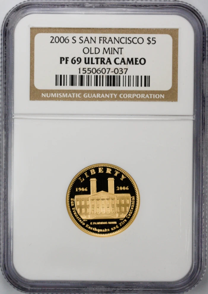 2006-S San Francisco Old Mint $5 Gold Commem Proof 69 NGC