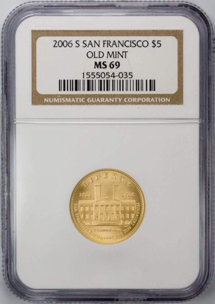 2006-S San Francisco Old Mint $5 Gold Commem MS 69 NGC