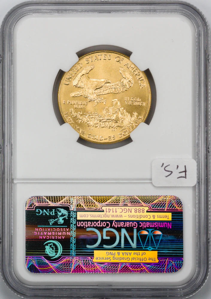 1986 $25 Gold Eagle NGC MS 69