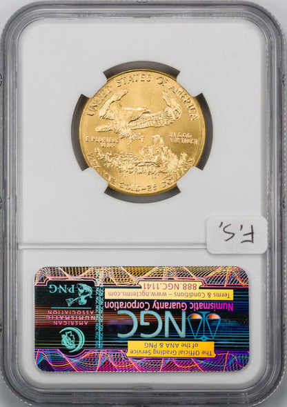 1986 $25 Gold Eagle NGC MS 69