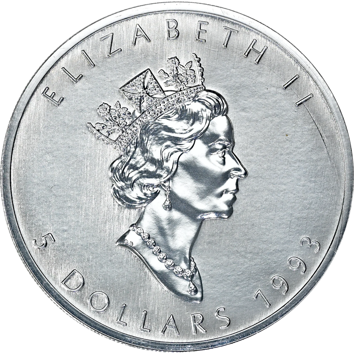 1993 $5 Canada 1oz Silver Maple Leaf in OGP