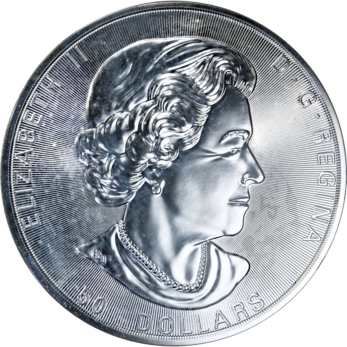 2017 Canada $50 10oz Silver Maple Leaf BU in OGP Sheet/Capsule