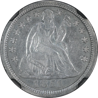 1851 Seated Liberty Dime NGC "Shipwreck Effect" S.S. Central America