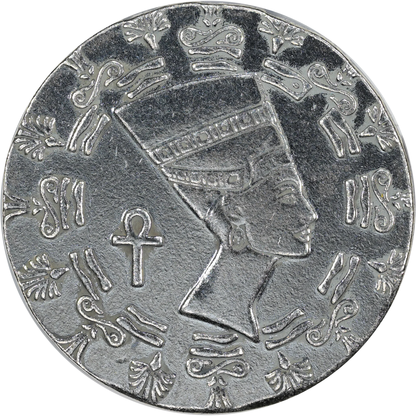 Egyptian Queen Nefertiti 1/10 Oz .999 Silver Round