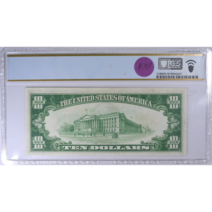 1928 $10 Gold Certificate Fr. 2400 PCGS Choice AU 58